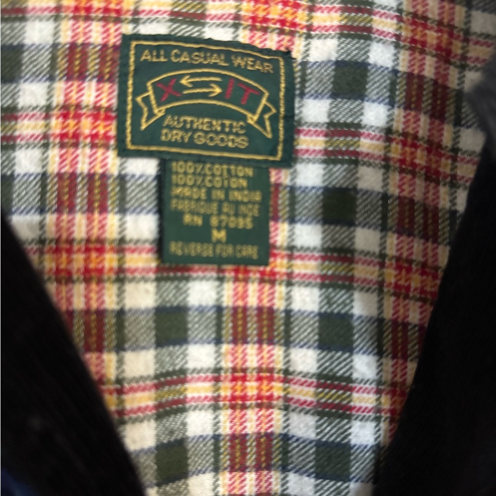 Patchwork Button Down Shirt - Multicolor - image 3